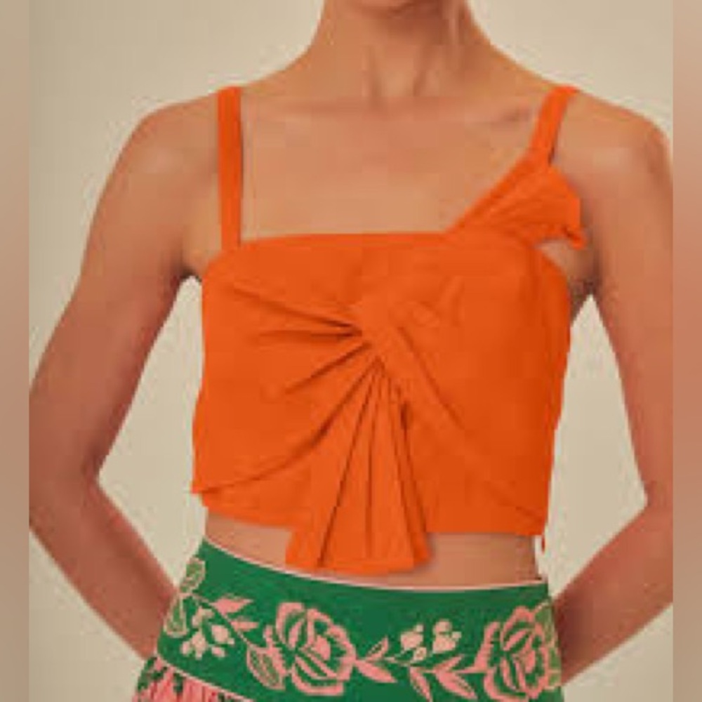 House of Harlow 1960 Orange Crop Top